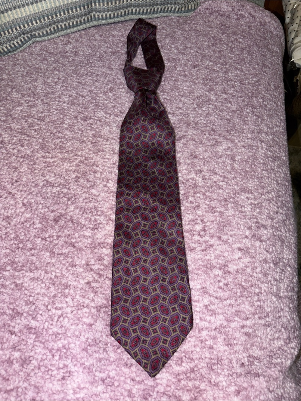 Classic Carlo Palazzi Men's Geometric Tie